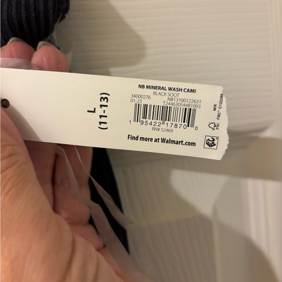 No Boundaries Black Fitted Sleeveless Camisole Size 11 Juniors NWT - Picture 4 of 6